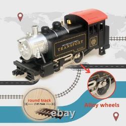 HO Scale 187 Electric Train Sets, Black Locomotive Trainset with Remote Cont HO Scale 187 Electric Train Sets, Black Locomotive Trainset with Remote Cont