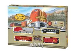 HO Scale Bachmann 00647 Santa Fe Flyer Train Set with Steel E-Z Track NEW