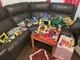 Huge Fisher Price Geotrax Train Set Buildings Track And Cars Lot Of 195+ Pieces