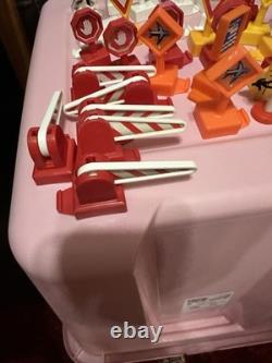 HUGE Fisher Price GeoTrax Train Set Buildings Track and Cars Lot Of 195+ Pieces