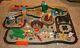 Huge Lot #4 Fisher Price Geotrax Train Set Trains Track Buildings Roundhouse