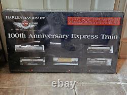 Harley Davidson 100th Anniversary Train Set Factory Sealed New Train Track Power