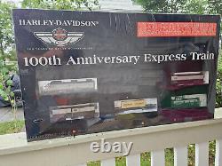 Harley Davidson 100th Anniversary Train Set Factory Sealed New Train Track Power