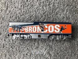 Hawthorne Village Bachmann Denver Broncos Train Engine + 2 Car Track Set HO NFL