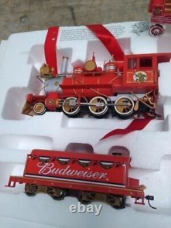 Hawthorne Village Collection Budweiser Holiday Express Train Set