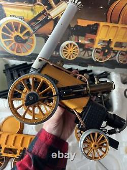 Hornby Railways Stephensons Rocket Real Steam Train Set & Track & Box Nice