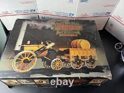 Hornby Railways Stephensons Rocket Real Steam Train Set & Track & Box Nice