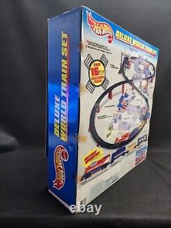 Hot Wheels Deluxe World Train Set Over 16 ft. Of Railroad Track