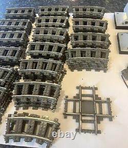 Huge Lego Railway Lot Train Track 9v Metal 21 Straight 63 Curve 2 Switch Mustsee