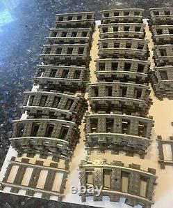 Huge Lego Railway Lot Train Track 9v Metal 21 Straight 63 Curve 2 Switch Mustsee