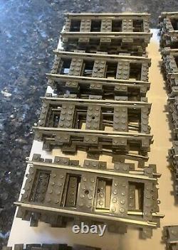 Huge Lego Railway Lot Train Track 9v Metal 21 Straight 63 Curve 2 Switch Mustsee