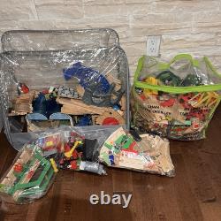 Huge Lot Mixed Wooden Railway Train Set Track Limited Imaginarium ToysRUs Thomas