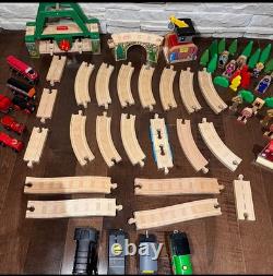 Huge Lot Mixed Wooden Railway Train Set Track Limited Imaginarium ToysRUs Thomas