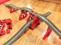 Huge Set Lego Duplo Thomas And Friends Gray Track Train Bridges