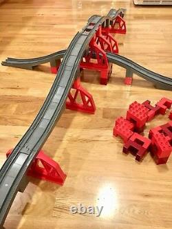 Huge Set Lego Duplo Thomas And Friends Gray Track Train Bridges