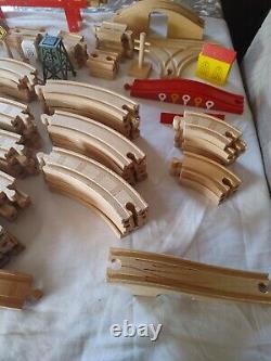 Huge lot of 150+ Thomas & Friends Wooden Railway Train Tracks Vintage