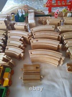 Huge lot of 150+ Thomas & Friends Wooden Railway Train Tracks Vintage