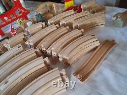 Huge lot of 150+ Thomas & Friends Wooden Railway Train Tracks Vintage