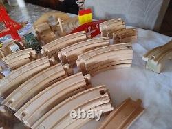 Huge lot of 150+ Thomas & Friends Wooden Railway Train Tracks Vintage