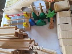 Huge lot of 150+ Thomas & Friends Wooden Railway Train Tracks Vintage