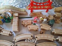 Huge lot of 150+ Thomas & Friends Wooden Railway Train Tracks Vintage