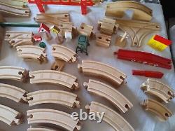 Huge lot of 150+ Thomas & Friends Wooden Railway Train Tracks Vintage