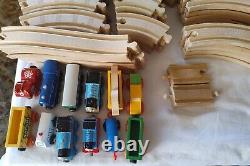 Huge lot of 150+ Thomas & Friends Wooden Railway Train Tracks Vintage