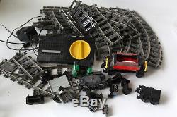 Incomplete Lego City Cargo Train 4512 9V train track rails & controller