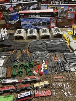 Jakks Pacific Power Train 3 Engine Cars Tracks Play Set Huge Lot 175 Pieces