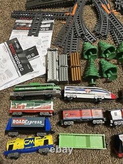 Jakks Pacific Power Train 3 Engine Cars Tracks Play Set Huge Lot 175 Pieces