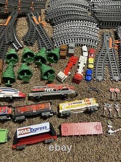 Jakks Pacific Power Train 3 Engine Cars Tracks Play Set Huge Lot 175 Pieces