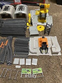 Jakks Pacific Power Train 3 Engine Cars Tracks Play Set Huge Lot 175 Pieces