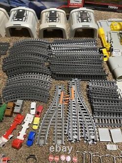 Jakks Pacific Power Train 3 Engine Cars Tracks Play Set Huge Lot 175 Pieces