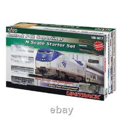 KATO 106-0017 N Scale GE P42 Amtrak Phase IVb #161 Starter Train Set & UNITRACK