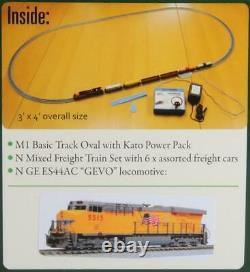 KATO 1060023 N Union Pacific ES44AC GEVO Freight Train Set & TRACK AND POWER