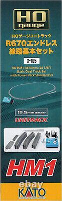 KATO HO Gauge Unitrack HM1 R670 Endless Track Basic Set 3-105 Model Train