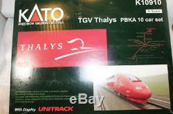 KATO N SCALE THALYS 10 CAR TRAIN SET With DISPLAY TRACK (K10910)