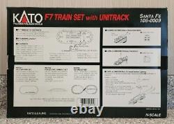 KATO N-Scale F7 A Train Set With Unitrack Mixed Freight Santa Fe 106-0009