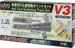KATO N Scale UNITRACK V3 Rail Yard Set 20-862 with Electric Turnout Model Train