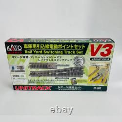 KATO N Scale UNITRACK V3 Rail Yard Set with Electric Turnout 20-862 -Model Train