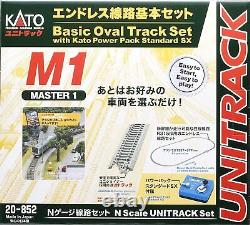 KATO N gauge Basic Oval Track Set withKATO Power Pack Standard SX Unitrack Train