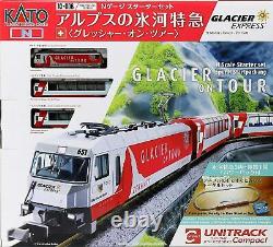 KATO Train Model 10-006 N Gauge Alps Glacier Express Grescher Starter Set NEW