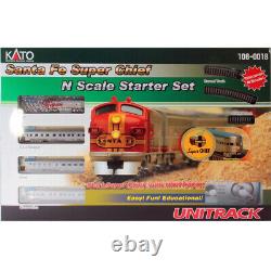 Kato 106-0018 Santa Fe Super Chief Starter Train Set with Track/Power Pack N Scale
