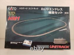 Kato 3-104 HO Scale Oval Train Track Set With Power Pack HM1 Unitrack R670 New