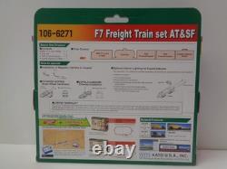 Kato N Scale F7 Freight Train AT&SF Santa Fe + Bachmann EZ Track Starter Set Lot
