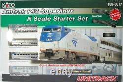 Kato N Scale GE P42 Amtrak Phase IVb #161 Starter Train Set with Track 106-0017