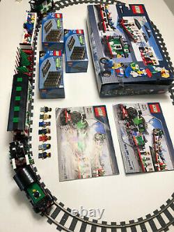 LEGO 10173 Holiday Christmas Train WITH TRACKS 100% complete with box and instr