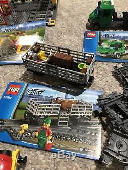 LEGO 6059267 City Trains Cargo Train 60052 With Extra Tracks. 99% Complete