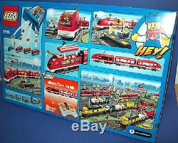 LEGO 7938 CITY PASSENGER TRAIN with tracks & motor Retired 3 mini figures NISB