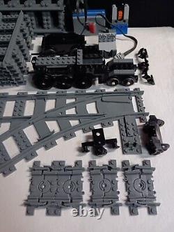 LEGO 9v Train Set Lot Track Pieces, Switch Point, Cars, IR Receivers, Battery +